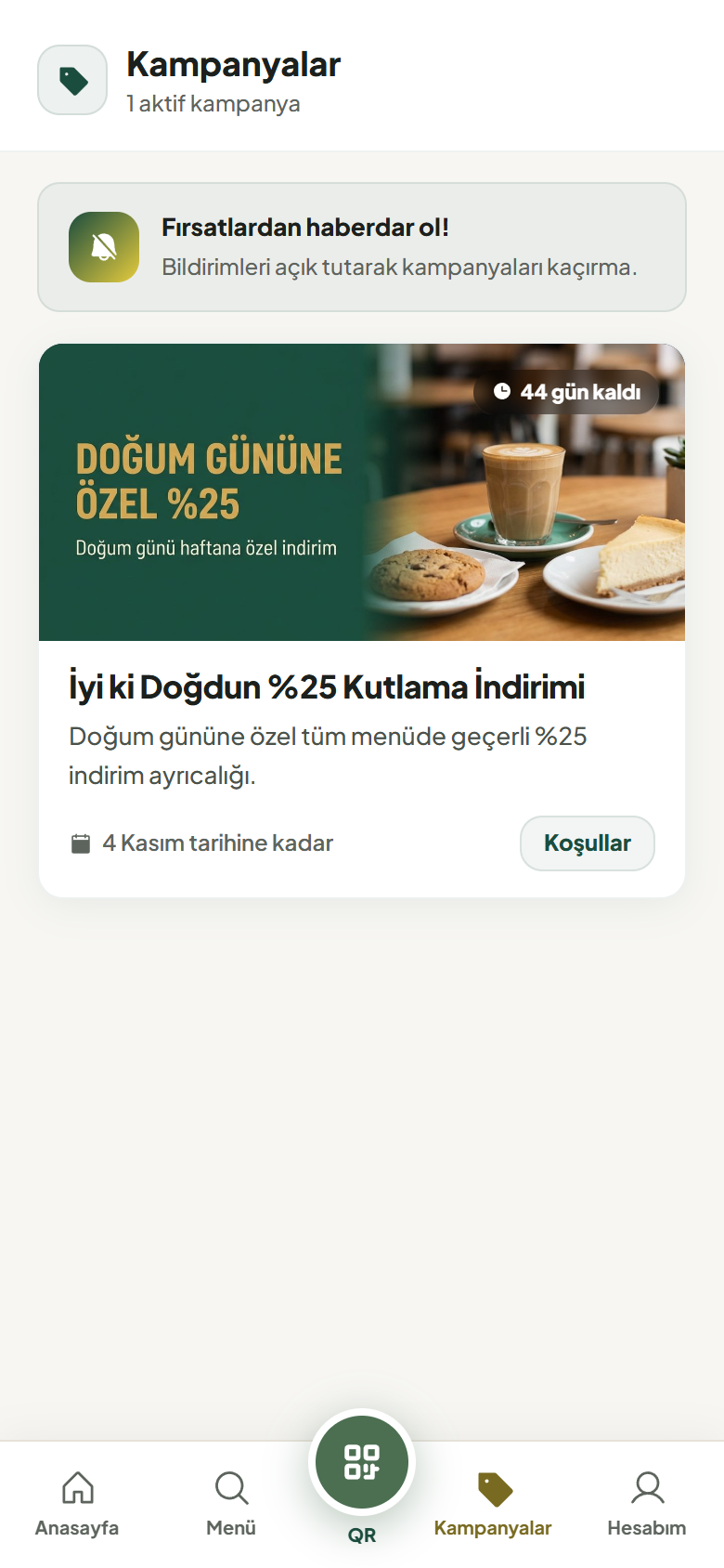 Müşteri kampanyaları — Gerçek ürün ekranı • Demo verisi